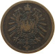 GERMANY EMPIRE 2 PFENNIG 1875 J #a013 0477 - 2 Pfennig