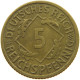 GERMANY WEIMAR 5 PFENNIG 1930 A #a055 0493 - 5 Renten- & 5 Reichspfennig