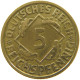 GERMANY WEIMAR 5 PFENNIG 1925 G #a055 0367 - 5 Rentenpfennig & 5 Reichspfennig