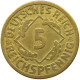 GERMANY WEIMAR 5 PFENNIG 1925 F #c073 0057 - 5 Rentenpfennig & 5 Reichspfennig