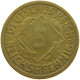 GERMANY WEIMAR 5 PFENNIG 1925 E #a055 0385 - 5 Rentenpfennig & 5 Reichspfennig