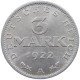 GERMANY WEIMAR 3 MARK 1922 A #a068 0563 - 3 Mark & 3 Reichsmark