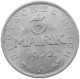GERMANY WEIMAR 3 MARK 1922 A #a021 1089 - 3 Mark & 3 Reichsmark