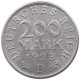 GERMANY WEIMAR 200 MARK 1923 D TOP #a021 1011 - 200 & 500 Mark