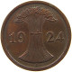 GERMANY WEIMAR 2 REICHSPFENNIG 1924 A TOP #c083 0437 - 2 Rentenpfennig & 2 Reichspfennig
