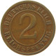 GERMANY WEIMAR 2 PFENNIG 1924 G #a043 0667 - 2 Rentenpfennig & 2 Reichspfennig