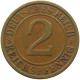 GERMANY WEIMAR 2 PFENNIG 1924 E #a043 0645 - 2 Rentenpfennig & 2 Reichspfennig