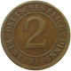 GERMANY WEIMAR 2 PFENNIG 1924 E #a043 0651 - 2 Renten- & 2 Reichspfennig
