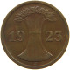GERMANY WEIMAR 2 PFENNIG 1923 J #a085 0665 - 2 Rentenpfennig & 2 Reichspfennig