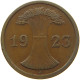 GERMANY WEIMAR 2 PFENNIG 1923 J #a043 0649 - 2 Renten- & 2 Reichspfennig