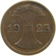 GERMANY WEIMAR 2 PFENNIG 1923 F #a066 0671 - 2 Rentenpfennig & 2 Reichspfennig