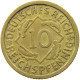 GERMANY WEIMAR 10 PFENNIG 1924 G #s073 0779 - 10 Rentenpfennig & 10 Reichspfennig