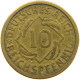 GERMANY WEIMAR 10 PFENNIG 1924 E #a064 1079 - 10 Rentenpfennig & 10 Reichspfennig