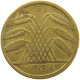 GERMANY WEIMAR 10 PFENNIG 1924 E #a064 1053 - 10 Rentenpfennig & 10 Reichspfennig