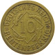GERMANY WEIMAR 10 PFENNIG 1924 A RENTEN #s068 0001 - 10 Rentenpfennig & 10 Reichspfennig
