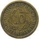 GERMANY WEIMAR 10 PFENNIG 1923 D #s068 0043 - 10 Rentenpfennig & 10 Reichspfennig