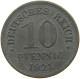 GERMANY WEIMAR 10 PFENNIG 1921 TOP #a006 0407 - 10 Rentenpfennig & 10 Reichspfennig