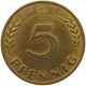 GERMANY WEST 5 PFENNIG 1950 F #a056 0439 - 5 Pfennig