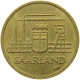 GERMANY WEST 10 FRANKEN 1954 SAARLAND #s071 0191 - 10 Francos