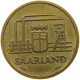 GERMANY WEST 10 FRANKEN 1954 SAARLAND #a047 0513 - 10 Francos