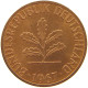 GERMANY WEST 1 PFENNIG 1967 G #s068 0515 - 1 Pfennig