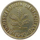 GERMANY WEST 1 PFENNIG 1950 J GOLD PLATED #a064 0615 - 1 Pfennig