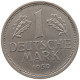 GERMANY WEST 1 MARK 1950 J #s056 0125 - 1 Marco