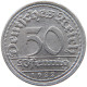 GERMANY WEIMAR 50 PFENNIG 1922 F TOP #a053 0563 - 50 Rentenpfennig & 50 Reichspfennig