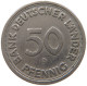 GERMANY WEST 50 PFENNIG 1949 D #a072 0701 - 50 Pfennig