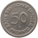 GERMANY WEST 50 PFENNIG 1949 G #a072 0667 - 50 Pfennig