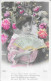 SERIE 4 CARTES  FANTAISIE ANNEE 1907 -  FEMME A L'EVENTAIL   -   A LEGENDE    :  TBE  -  CIRCULEE - Collections & Lots