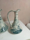 2 Vases Soliflore Ancien Hauteur 19 Cm - Vasi