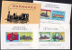 JAPAN 1972 Centenary Of Japan National Railways - 3 Sonderdrucke Im Folder - Brieven En Documenten