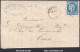 FRANCE N° 60A SUR LETTRE AVEC GC 315 BARENTIN SEINE INF + CAD DU 14/10/1872 - 1871-1875 Ceres