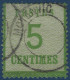 Alsace Lorraine N°4a 5c Vert Fonçé Oblitéré Dateur Provisoire Allemand Sans Bloc Dateur De MOYENVIC TTB & RR - Used Stamps