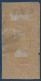 Fragment Alsace Lorraine Occupation N°4 Paire 5c Vert Jaune Obl Dateur Allemand De " Worth AN DER SAUER " TTB - Gebraucht