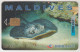 MALDIVES - Sting Ray, Chip: S35 (Module 35),CN :340MLDGIA, Used - Maldiven