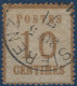 Alsace Lorraine N°5 10c Brun Oblitéré Dateur Allemand De SIERENZ TTB & R - Used Stamps