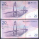 Macau 2 X 20 Patacas 2019  P89/127 UNC - Macao