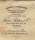 1896  ENTETE Felix Potin Paris Pour Rumeau à Blanquefort   V.SCANS + HISTORIQUE - 1800 – 1899