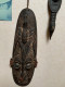 Ancien Masque Polynésien En Bois - Arte Africana