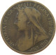 GREAT BRITAIN PENNY 1900 VICTORIA #a007 0303 - D. 1 Penny