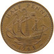 GREAT BRITAIN HALFPENNY 1943 #s067 0239 - C. 1/2 Penny