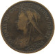 GREAT BRITAIN HALFPENNY 1897 VICTORIA #a042 0245 - C. 1/2 Penny