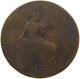 GREAT BRITAIN HALFPENNY 1896 VICTORIA #a058 0085 - C. 1/2 Penny