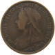 GREAT BRITAIN HALFPENNY 1896 #a084 0437 - C. 1/2 Penny