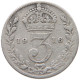 GREAT BRITAIN THREEPENCE 1916 #s059 0509 - F. 3 Pence