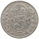 GREAT BRITAIN THREEPENCE 1916 #s059 0517 - F. 3 Pence