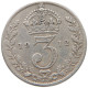 GREAT BRITAIN THREEPENCE 1912 #s059 0545 - F. 3 Pence