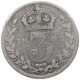 GREAT BRITAIN THREEPENCE 1893 #s059 0559 - F. 3 Pence